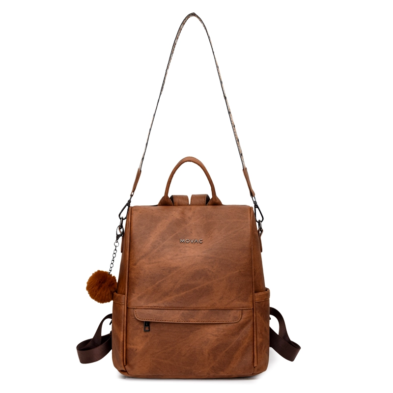 MOCHILA MOVAC ANTIRROBO CHIC PARA MUJER DE CUERO PU MULTIUSO - 10