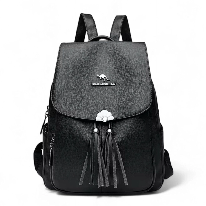 MOCHILA DE CUERO PU SUAVE JUVENIL IMPERMEABLE GRAN CAPACIDAD - 1