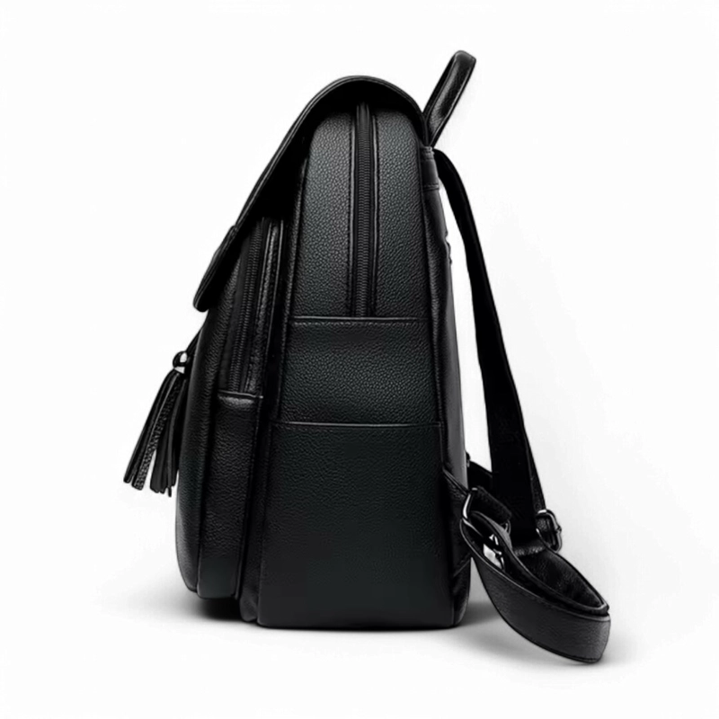 MOCHILA URBANA CUERO PU SUAVE JUVENIL GRAN CAPACIDAD IMPERMEABLE - 4