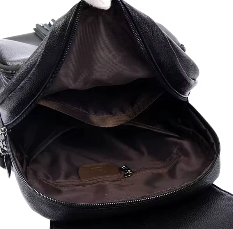 MOCHILA URBANA CUERO PU SUAVE JUVENIL GRAN CAPACIDAD IMPERMEABLE - 6
