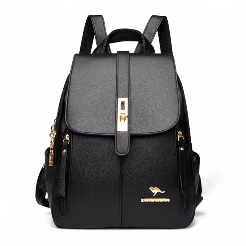 MOCHILA MUJER CUERO PU ANTIRROBO ALTA CALIDAD GRAN CAPACIDAD - 1
