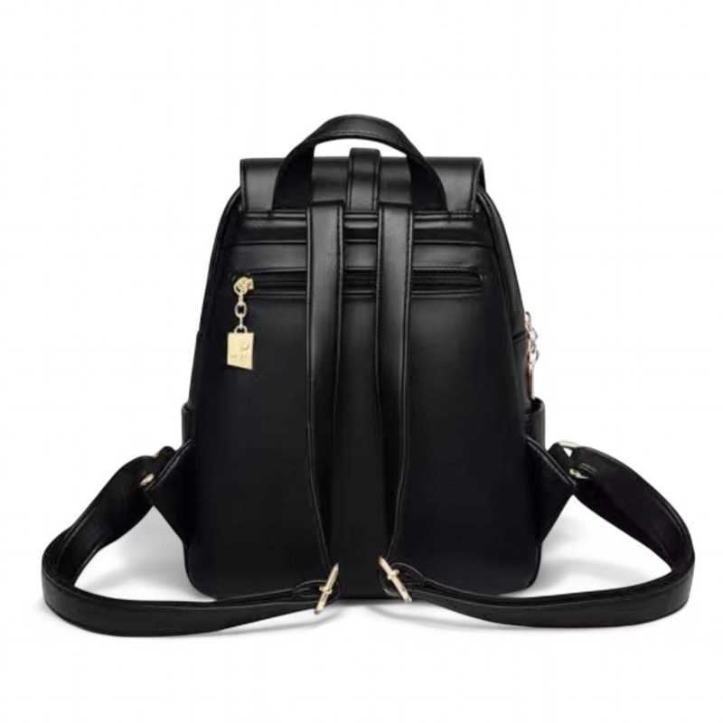 MOCHILA MUJER CUERO PU ANTIRROBO ALTA CALIDAD GRAN CAPACIDAD - 5