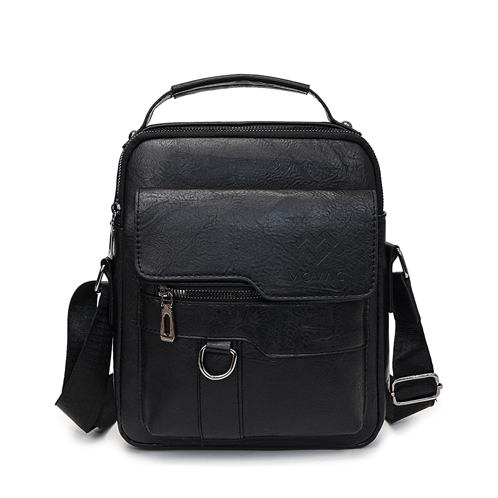 BOLSO BANDOLERA MALETÍN MOVAC HOMBRE CUERO ECOLÓGICO HOMBRO - 1