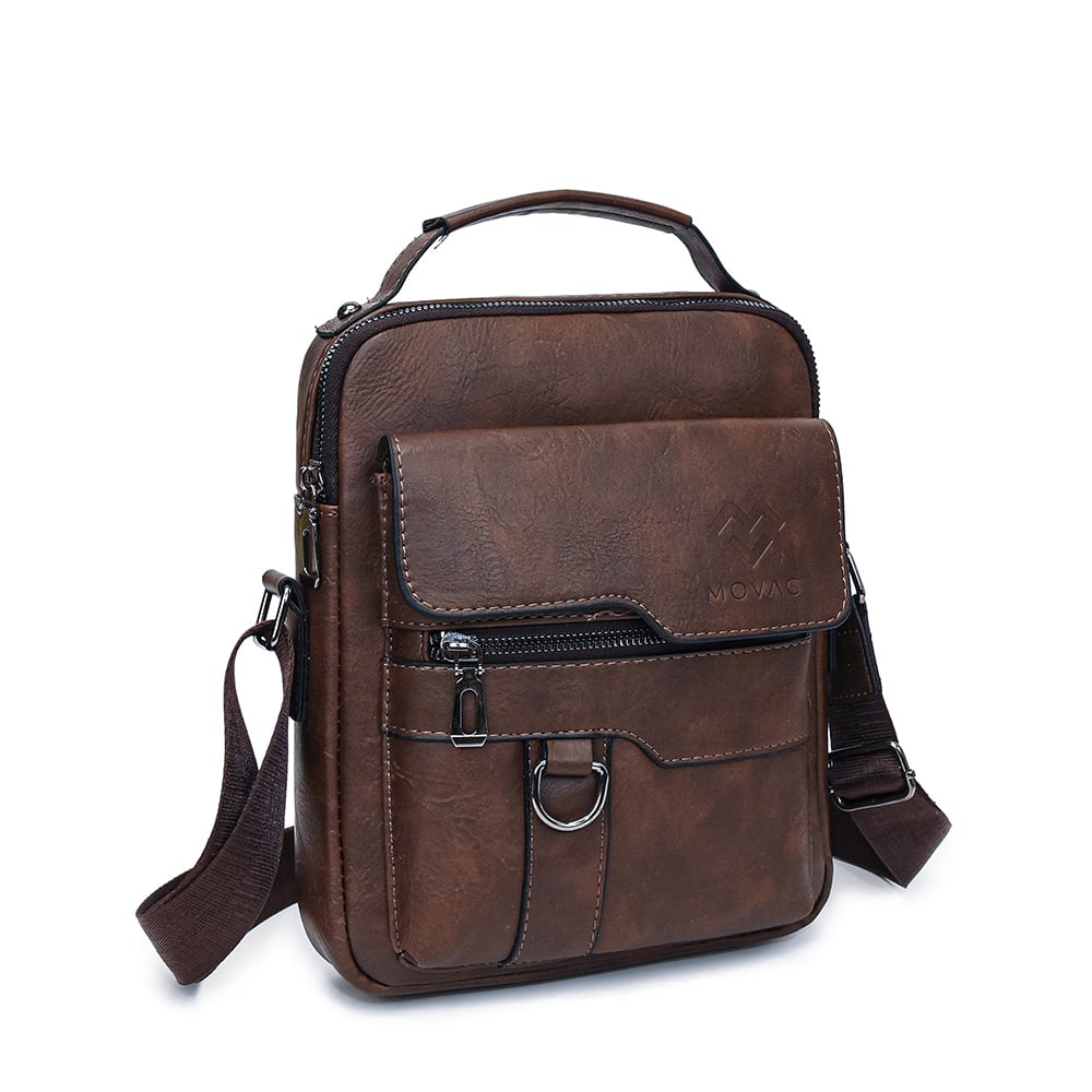 BOLSO BANDOLERA MALETÍN MOVAC HOMBRE CUERO ECOLÓGICO HOMBRO - 2