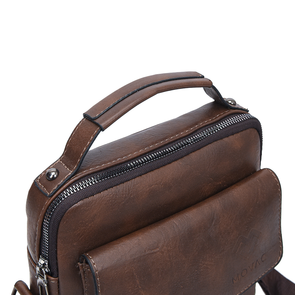 BOLSO BANDOLERA MALETÍN MOVAC HOMBRE CUERO ECOLÓGICO HOMBRO - 6