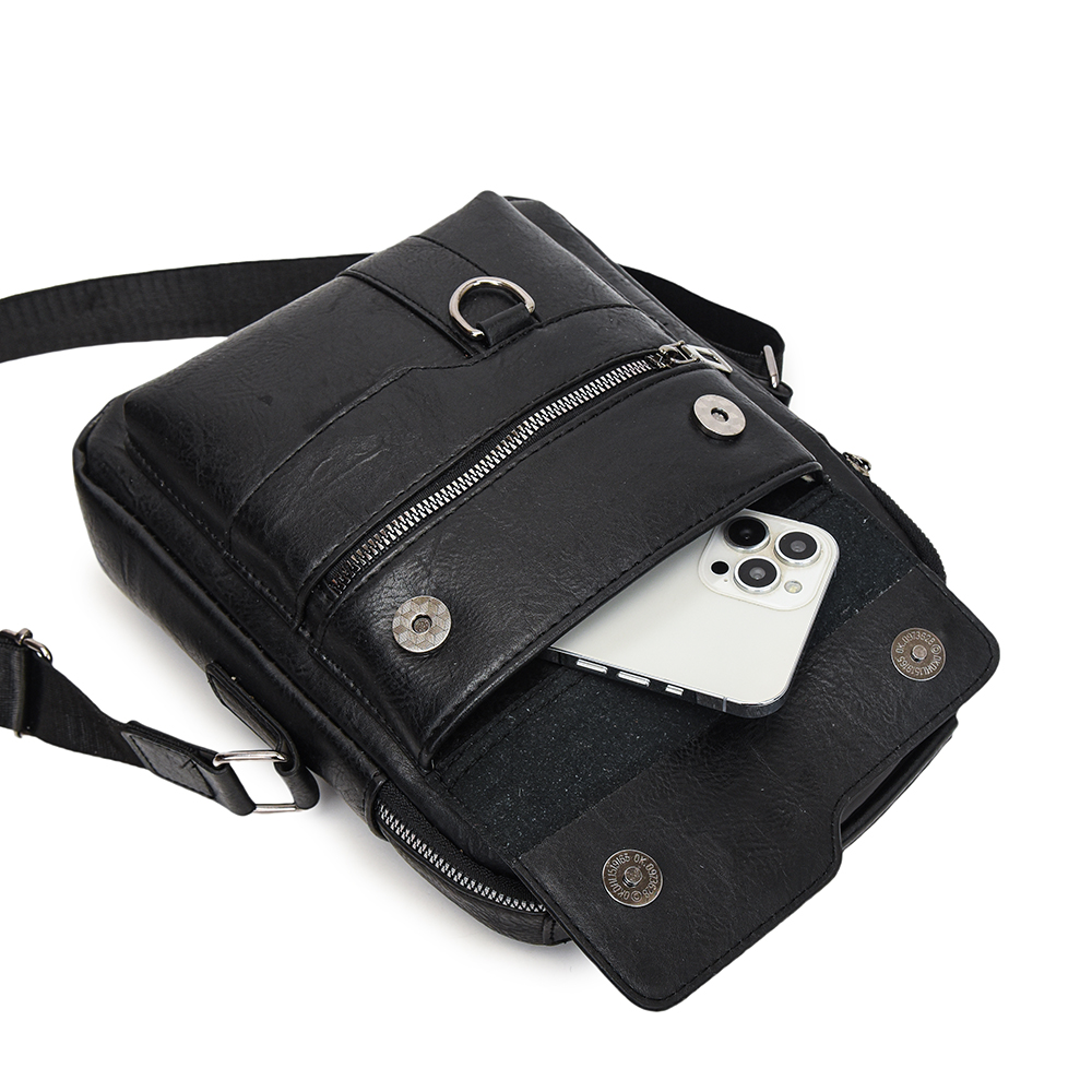 BOLSO BANDOLERA MALETÍN MOVAC HOMBRE CUERO ECOLÓGICO HOMBRO - 8