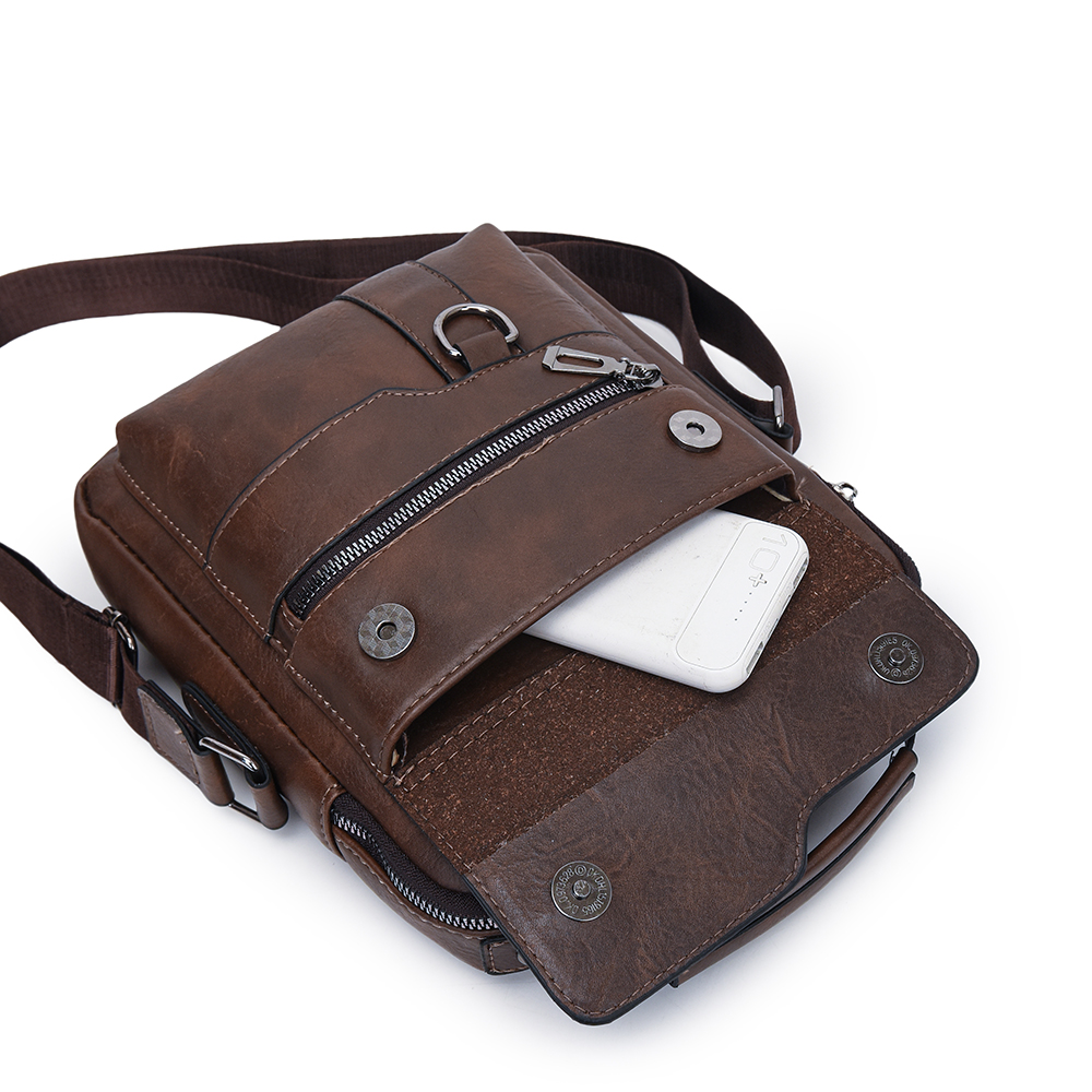 BOLSO BANDOLERA MALETÍN MOVAC HOMBRE CUERO ECOLÓGICO HOMBRO - 8