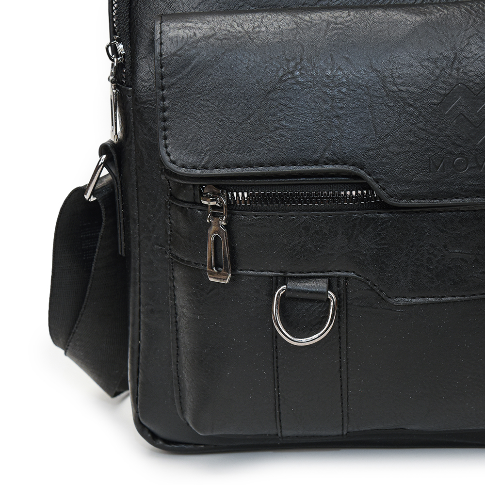 BOLSO BANDOLERA MALETÍN MOVAC HOMBRE CUERO ECOLÓGICO HOMBRO - 9