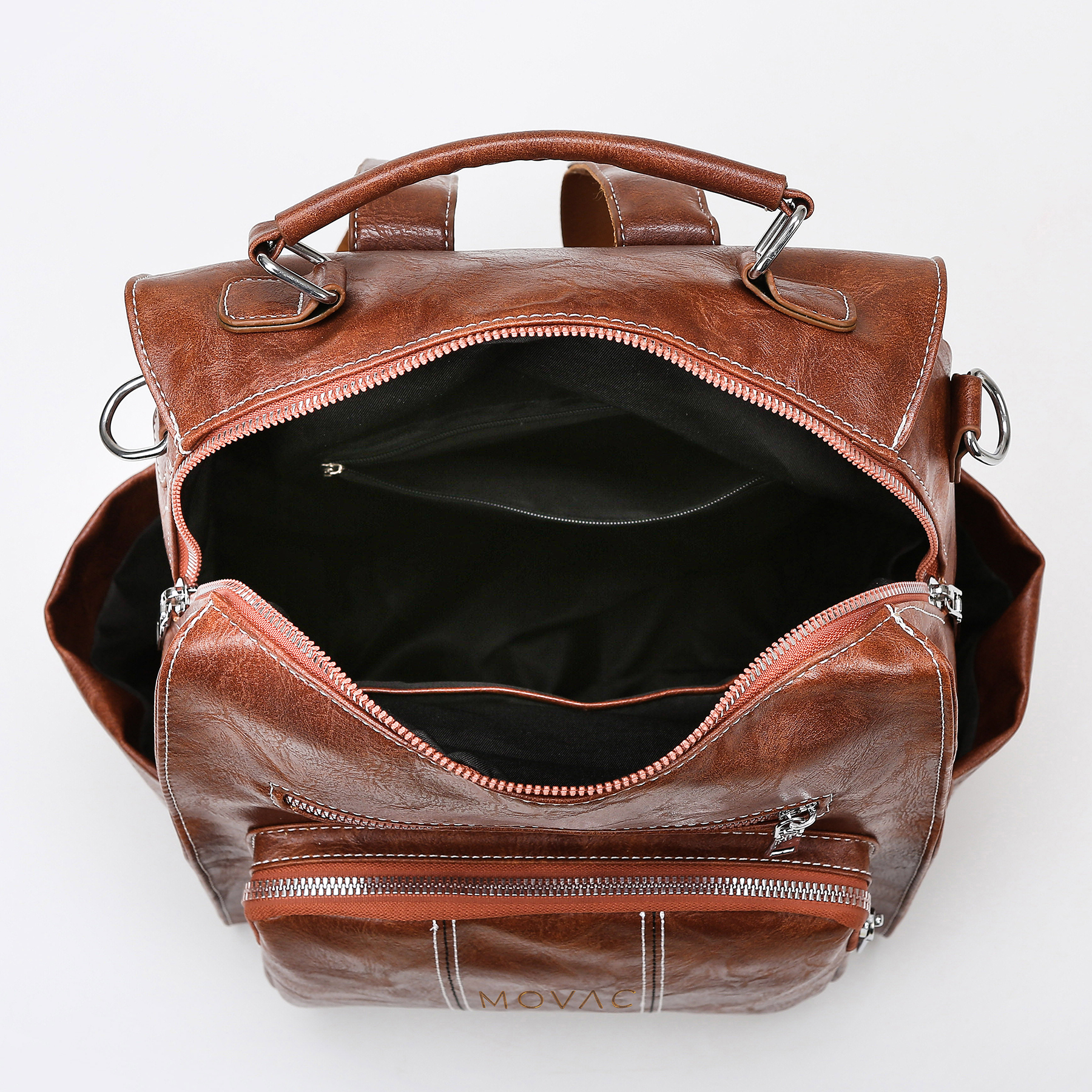 MOCHILA MOVAC TOKIO PARA MUJER CUERO PU URBANA VERSÁTIL - 9