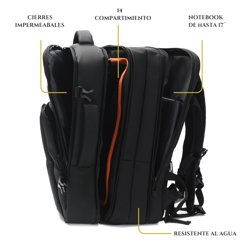 MOCHILA MALETA MOVAC CARRY ON DE VIAJE EXPANDIBLE 26L-36L IMPERMEABLE EQUIPAJE DE MANO - 6