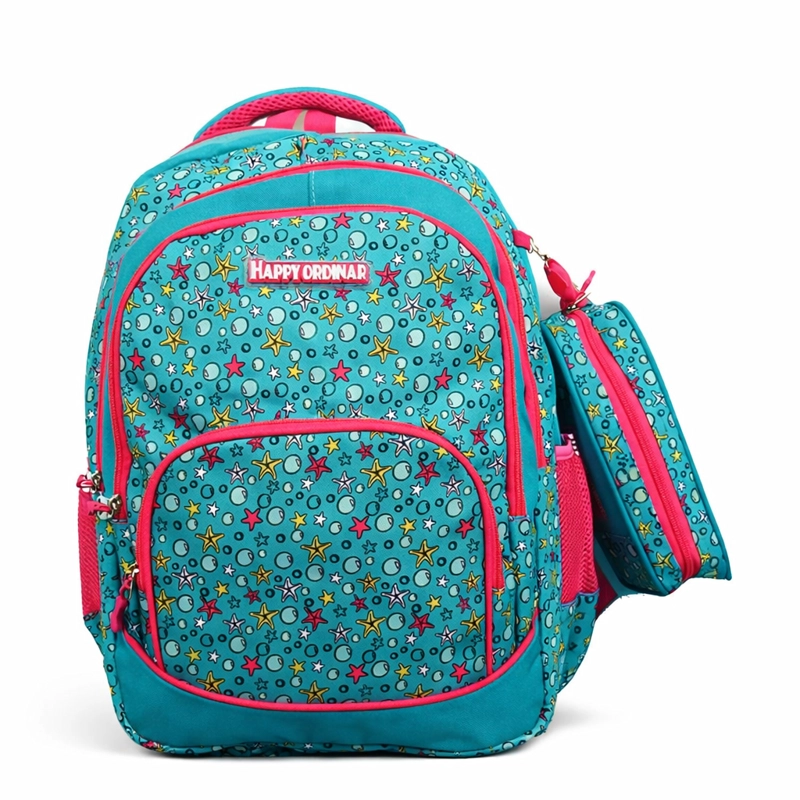 Mochila set escolar con estuche niña Liviana y con múltiples bolsillos regreso a clases Modelo Viral - 1