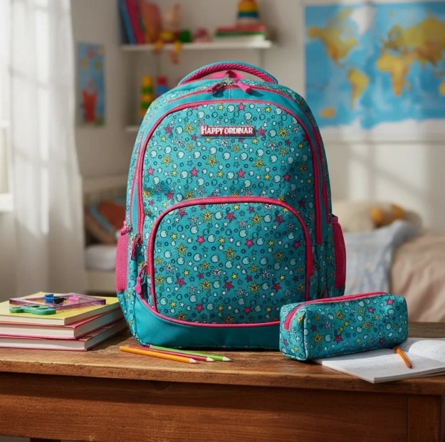 Mochila set escolar con estuche niña Liviana y con múltiples bolsillos regreso a clases Modelo Viral - 3