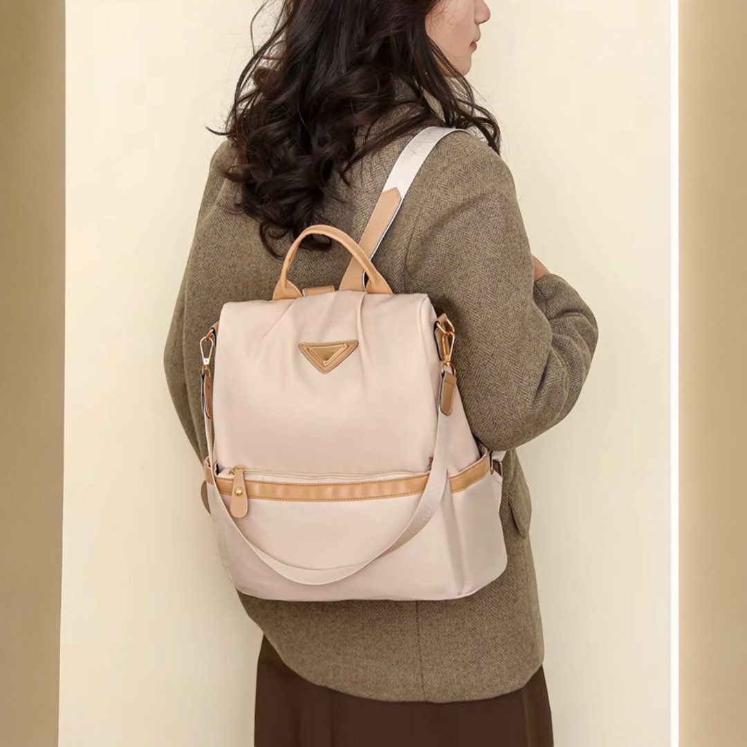 Mochila Antirrobo Mujer Oxford Urbana Impermeable con Bolsillo Trasero de Seguridad - 4