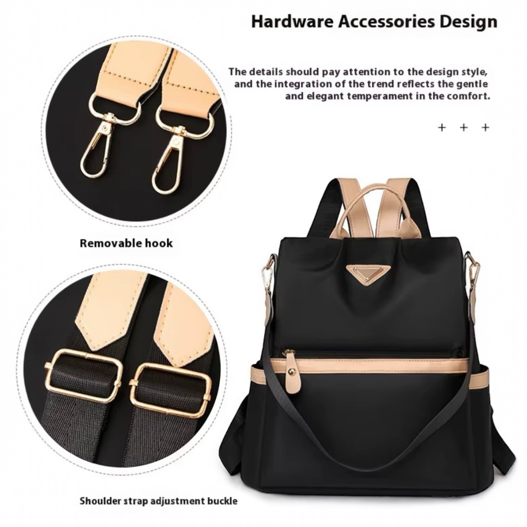 Mochila Antirrobo Mujer Oxford Urbana Impermeable con Bolsillo Trasero de Seguridad - 8