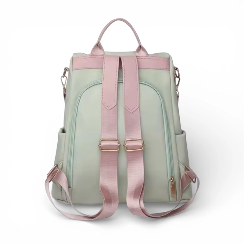 MOCHILA ANTIRROBO MUJER OXFORD IMPERMEABLE MULTIFUNCIONAL CON CORREA DESMONTABLE - 4