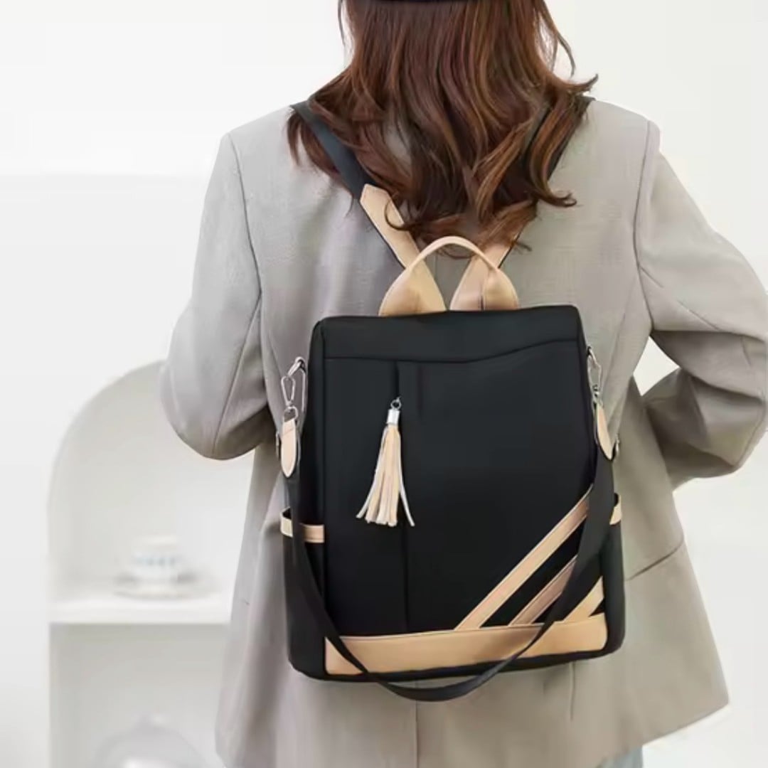 MOCHILA ANTIRROBO MUJER IMPERMEABLE URBANA MULTIUSO ESTILO VERSATIL Y SEGURO - 2