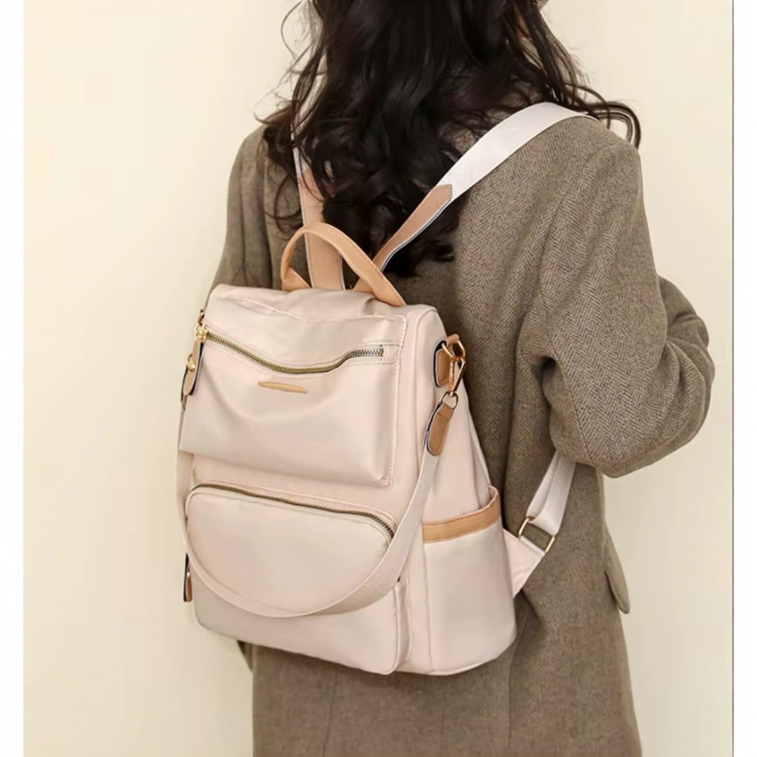 MOCHILA MUJER ANTIRROBO IMPERMEABLE MULTIFUNCIONAL GRAN CAPACIDAD DISEÑO ELEGANTE - 2