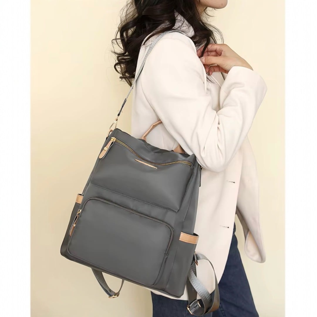 MOCHILA MUJER ANTIRROBO IMPERMEABLE MULTIFUNCIONAL GRAN CAPACIDAD DISEÑO ELEGANTE - 4