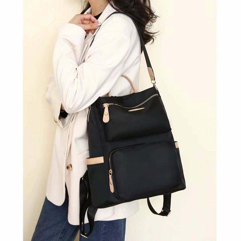 MOCHILA MUJER ANTIRROBO IMPERMEABLE MULTIFUNCIONAL GRAN CAPACIDAD DISEÑO ELEGANTE - 6