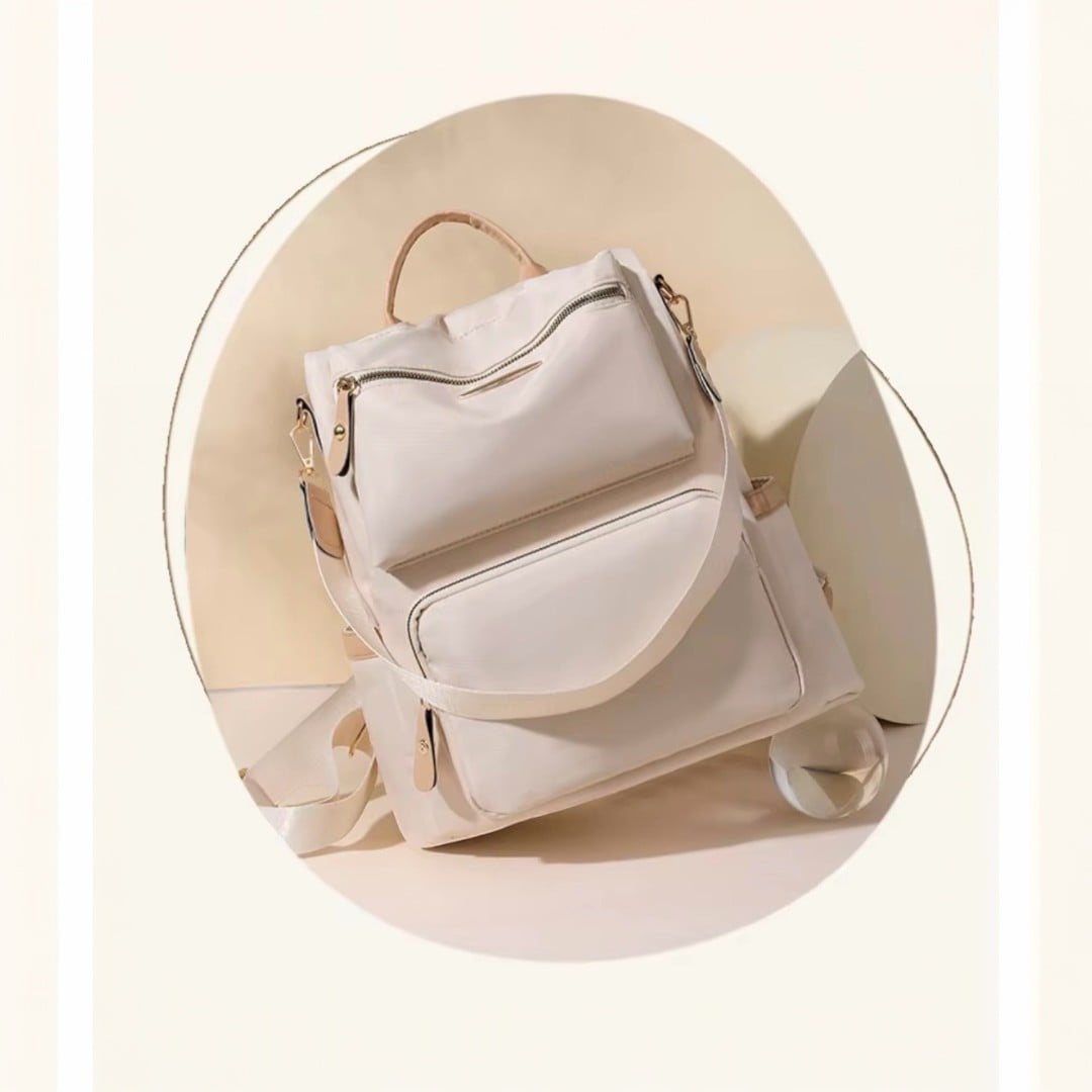MOCHILA MUJER ANTIRROBO IMPERMEABLE MULTIFUNCIONAL GRAN CAPACIDAD DISEÑO ELEGANTE - 5
