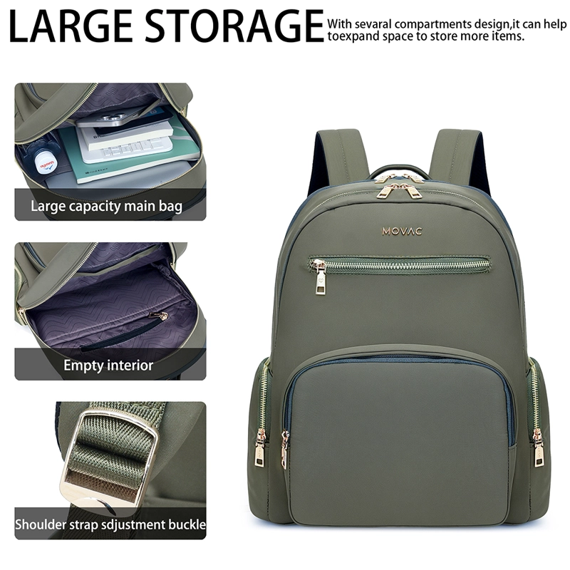 MOCHILA MUJER ELEGANTE PREMIUM MOVAC AMAIA IMPERMEABLE NOTEBOOK 14 TRABAJO VIAJE URBANA - 5