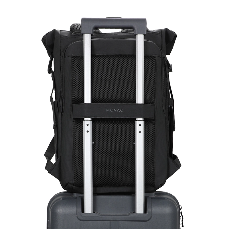 MOCHILA MOVAC EXPLORER TIPO SOBRE EXPANDIBLE 20L A 30L NOTEBOOK 16” ANTIRROBO VIAJE IMPERMEABLE - 2