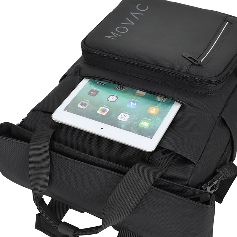 MOCHILA MOVAC EXPLORER TIPO SOBRE EXPANDIBLE 20L A 30L NOTEBOOK 16” ANTIRROBO VIAJE IMPERMEABLE - 3