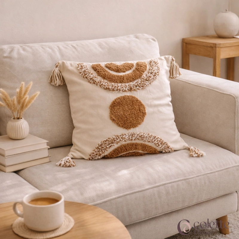 FUNDA DE COJIN 45 X 45 BOHO CORTEZA - 3