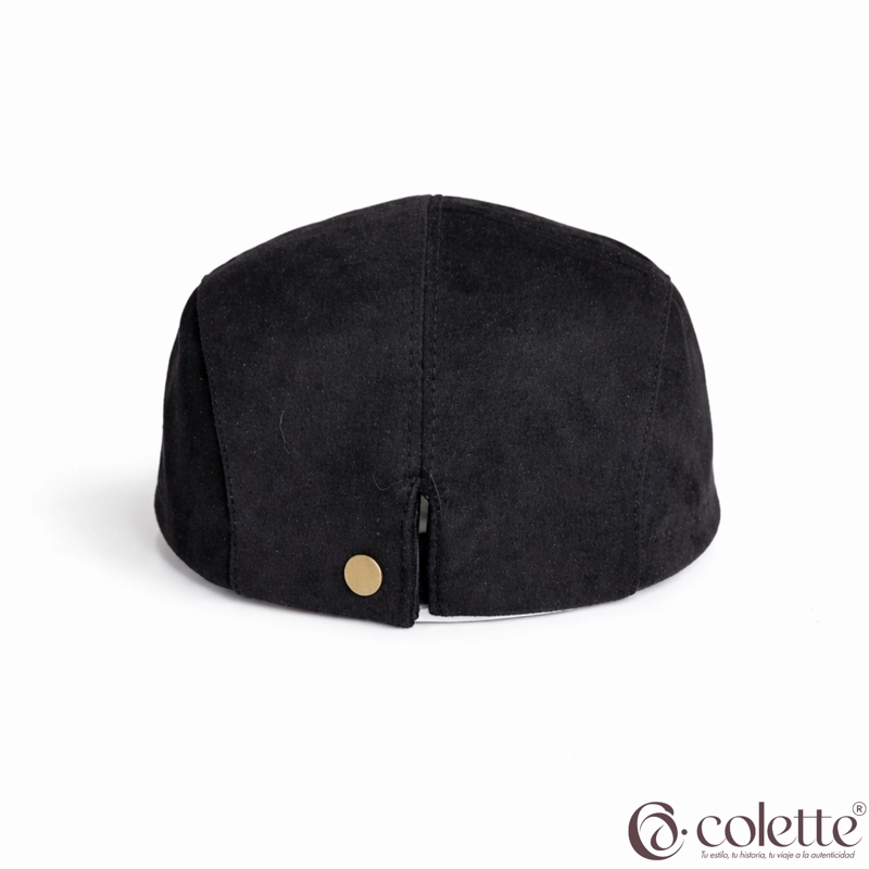 BOINA HARRINGTON ELEGANTE CLASICA NEGRO - 3