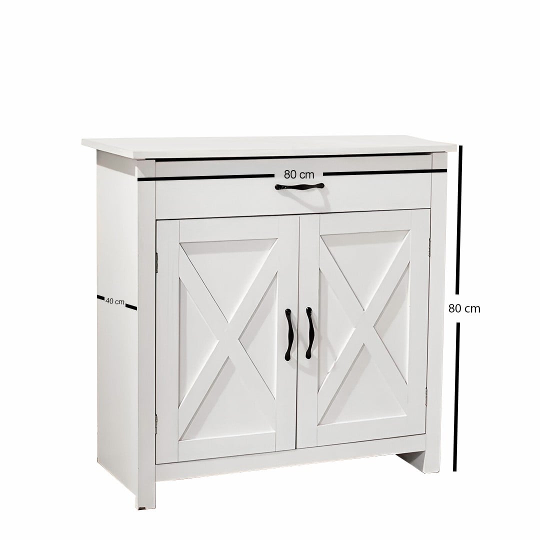 MUEBLE ARRIMO BLANCO ENTRADA VINTAGE - 3