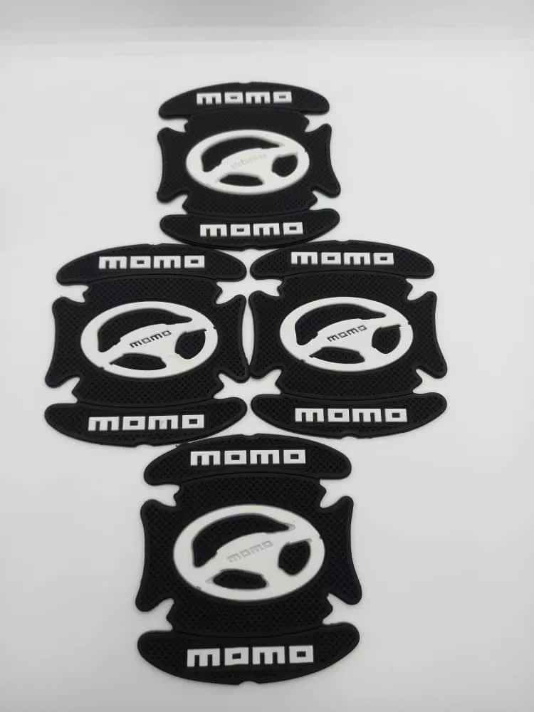 SET 4 PIEZAS ANTIARAÑAZO CUENCO MANILLA AUTO GOMA NEGRA MOMO - 3