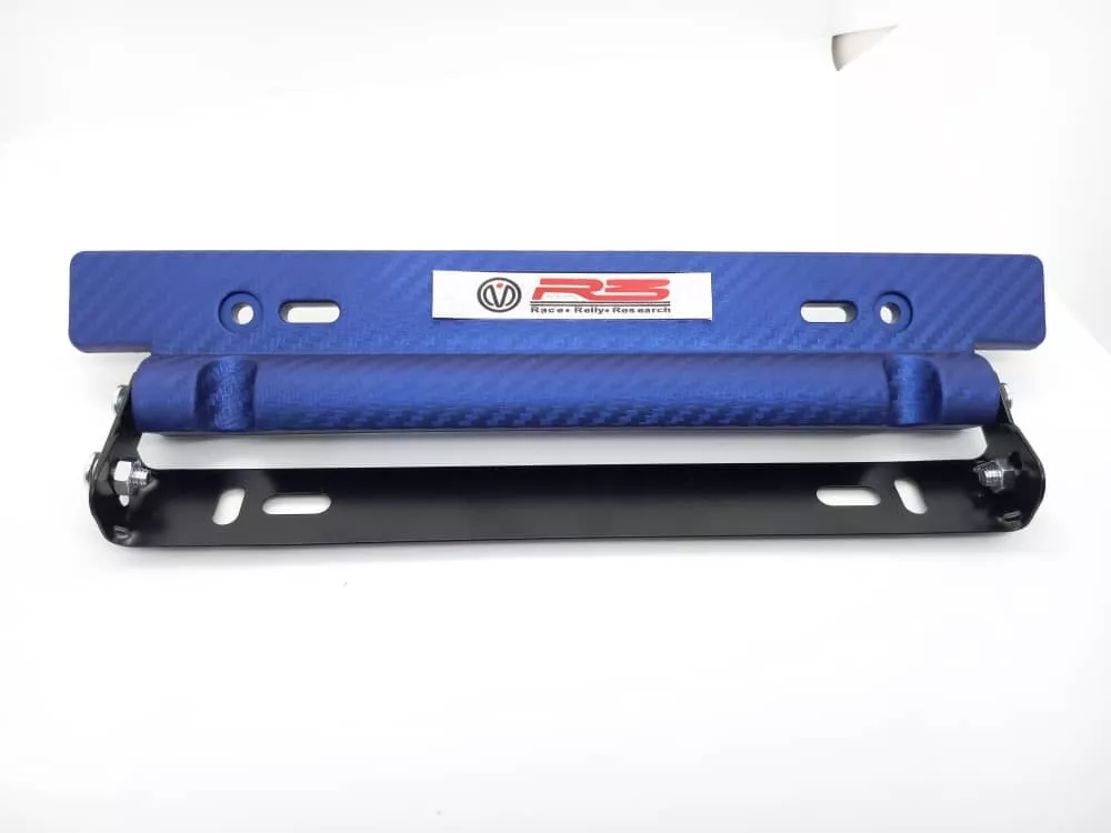 PORTA PLACA PATENTE UNIVERSAL TUNNING FIBRA CARBONO RACER A - 2