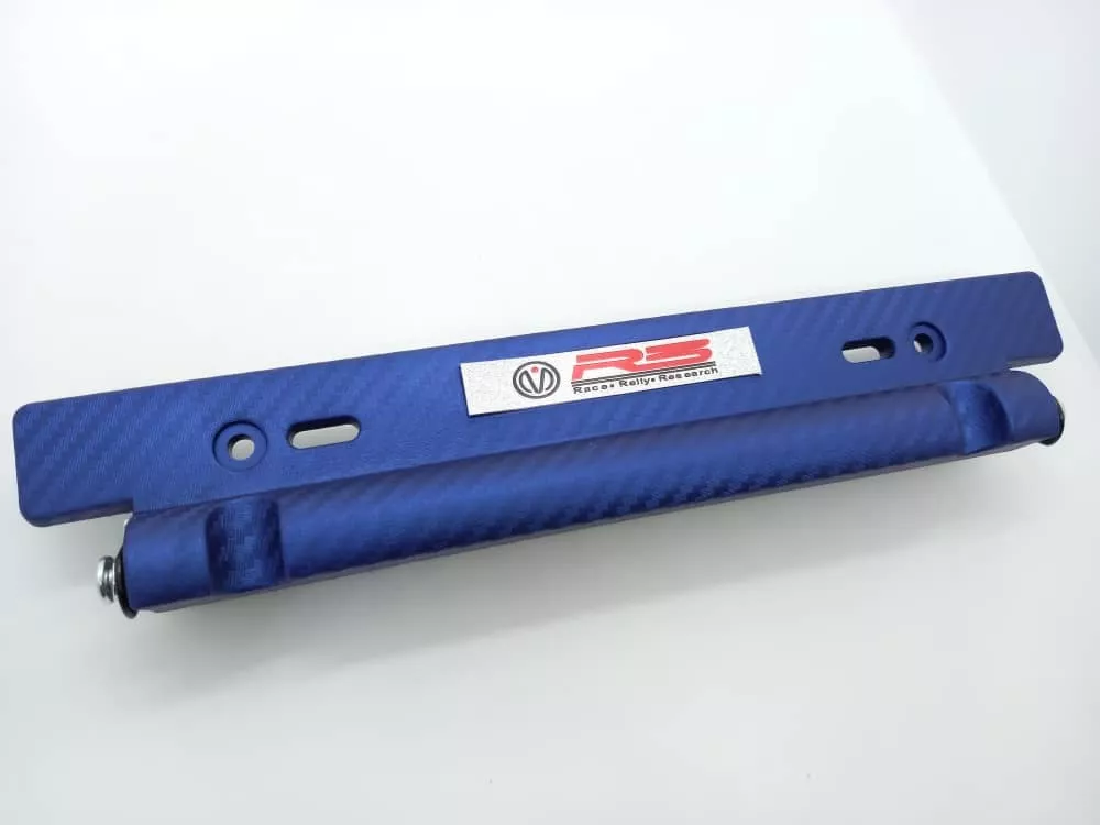 PORTA PLACA PATENTE UNIVERSAL TUNNING FIBRA CARBONO RACER A - 3