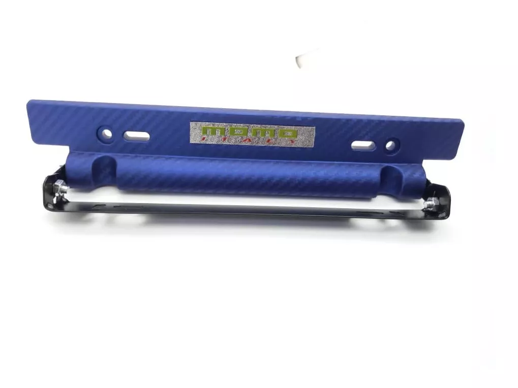 PORTA PLACA PATENTE UNIVERSAL TUNNING FIBRA CARBONO MOMO A - 1