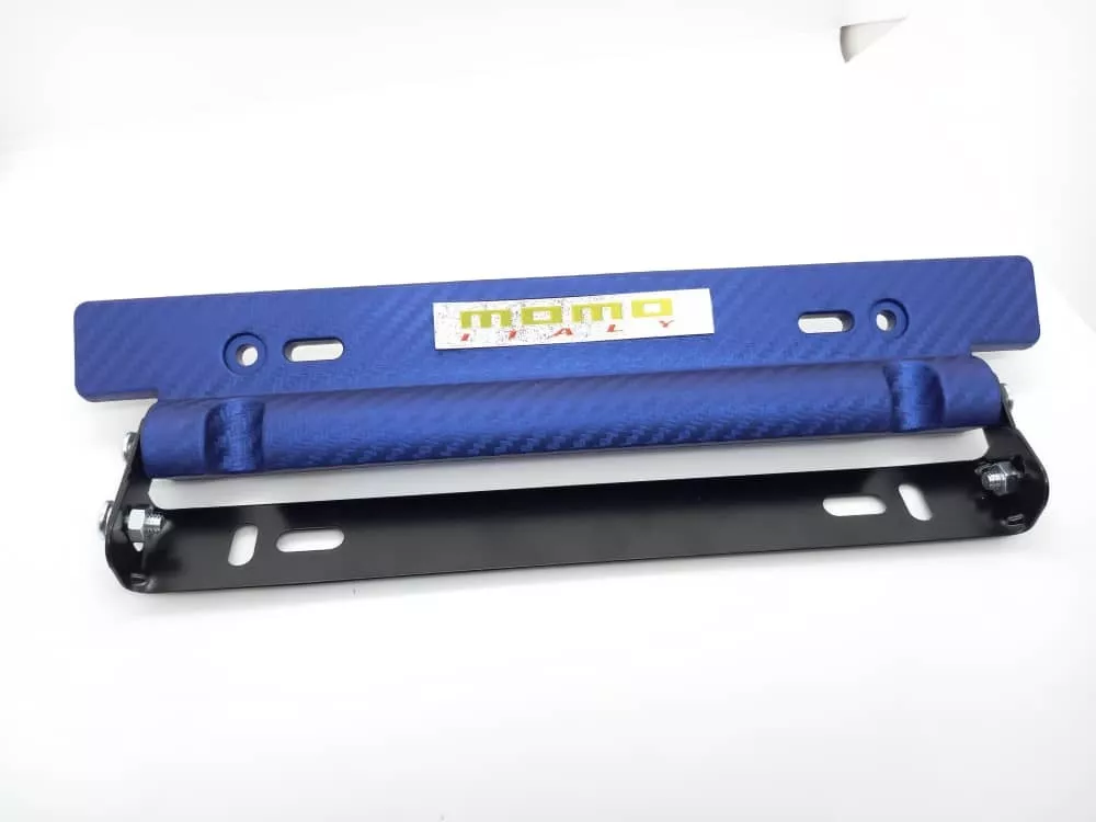 PORTA PLACA PATENTE UNIVERSAL TUNNING FIBRA CARBONO MOMO A - 2