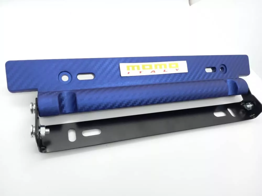 PORTA PLACA PATENTE UNIVERSAL TUNNING FIBRA CARBONO MOMO A - 4