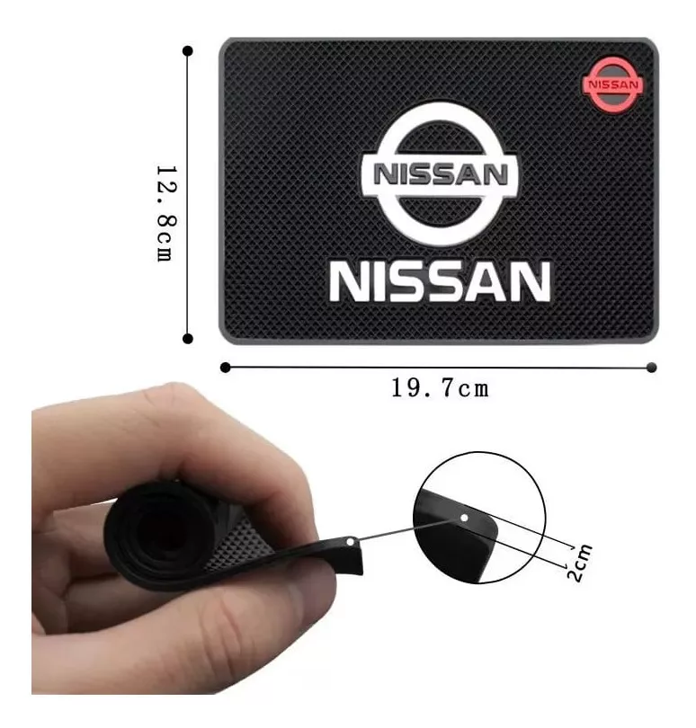 ALFOMBRILLA ANTIDESLIZANTE GOMA SOPORTE OBJETO NISSAN - 2