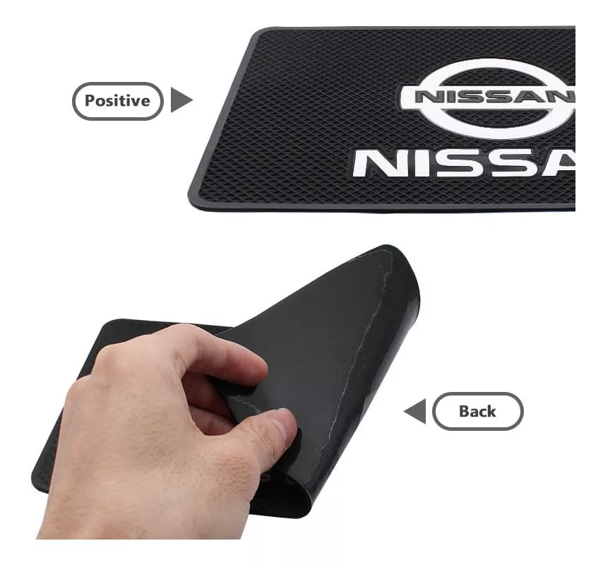 ALFOMBRILLA ANTIDESLIZANTE GOMA SOPORTE OBJETO NISSAN - 3