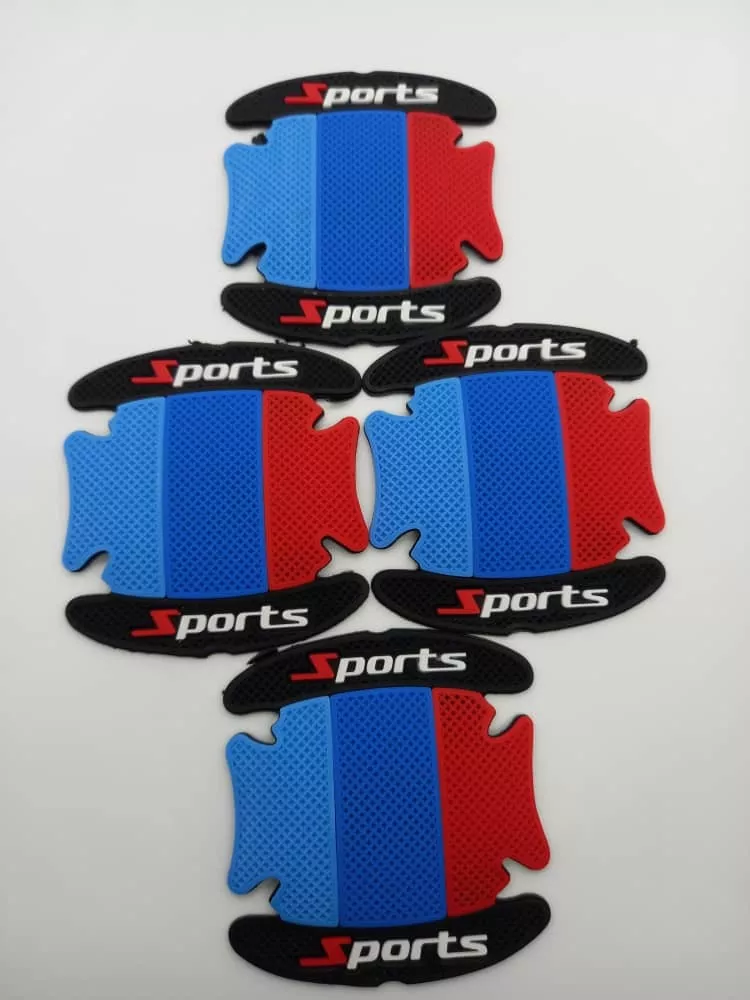 SET 4 PIEZAS ANTIARAÑAZOS CUENCO MANILLA GOMA NEGRA SPORTS - 1