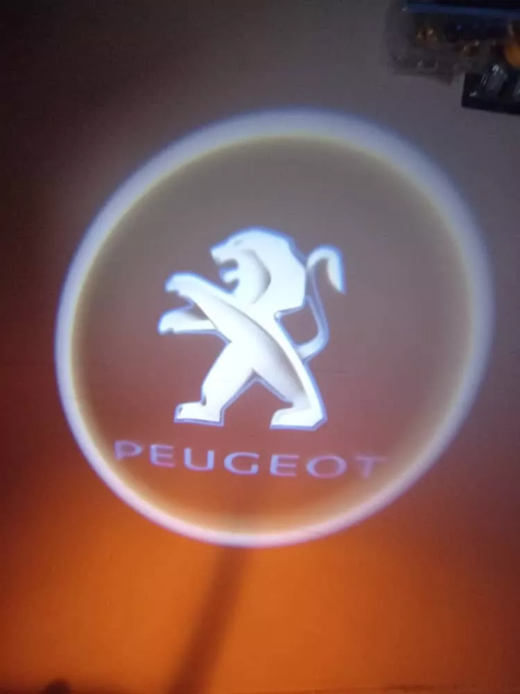 X2 LUCE LED CORTESÍA BIENVENIDA AUTO CABLEADO 12V PEUGEOT - 1