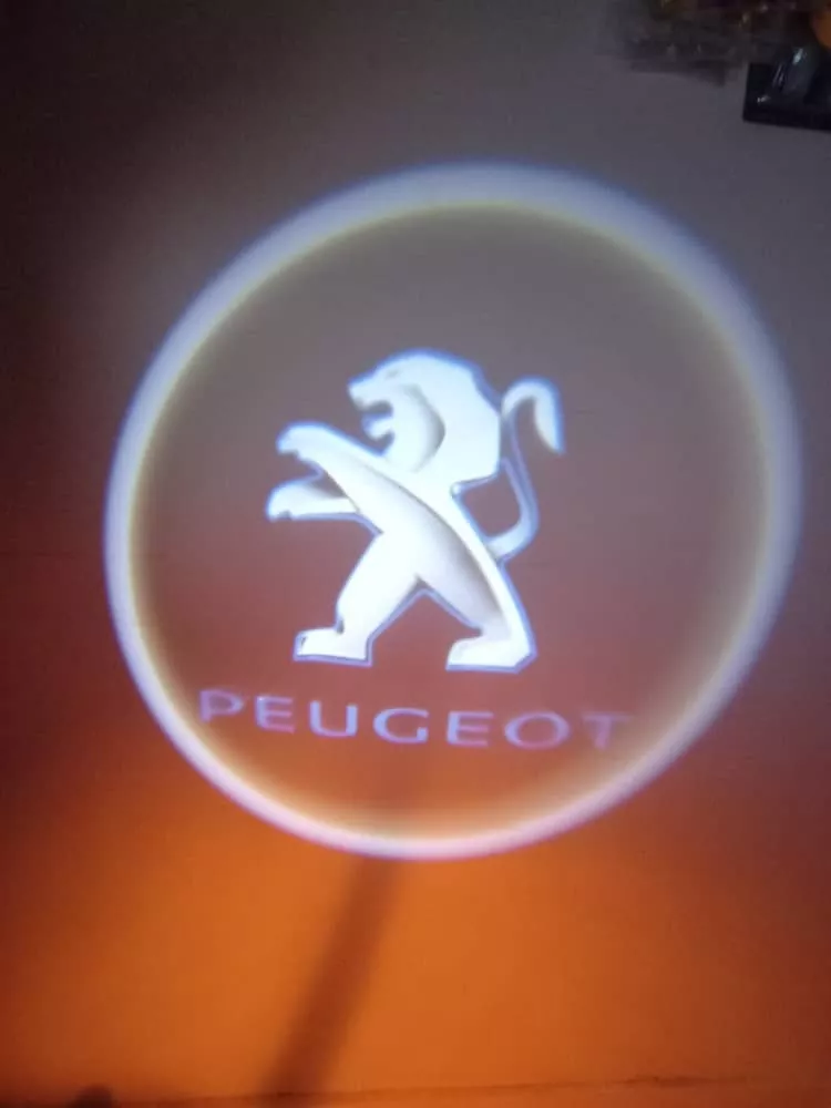 X2 LUCE LED CORTESÍA BIENVENIDA AUTO CABLEADO 12V PEUGEOT - 3