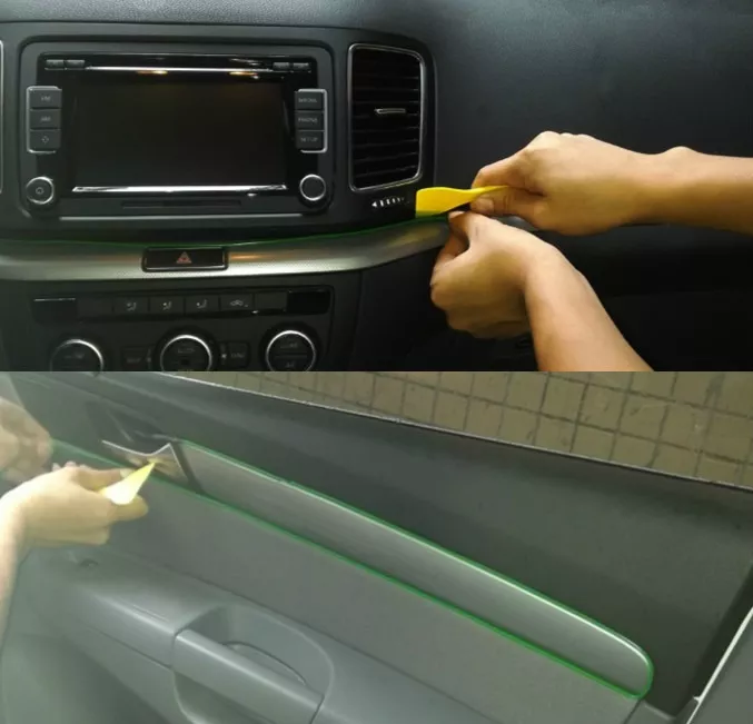 HILO NEÓN TUNNING PARA AMBIENTE INTERIOR AUTO 5MTS UNIVERSAL - 3