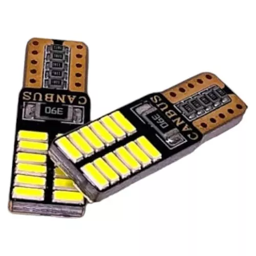 AMPOLLETA LED T10 W5W ANTIERROR CANBUS 24LED 12V BLANCO FRIO - 1