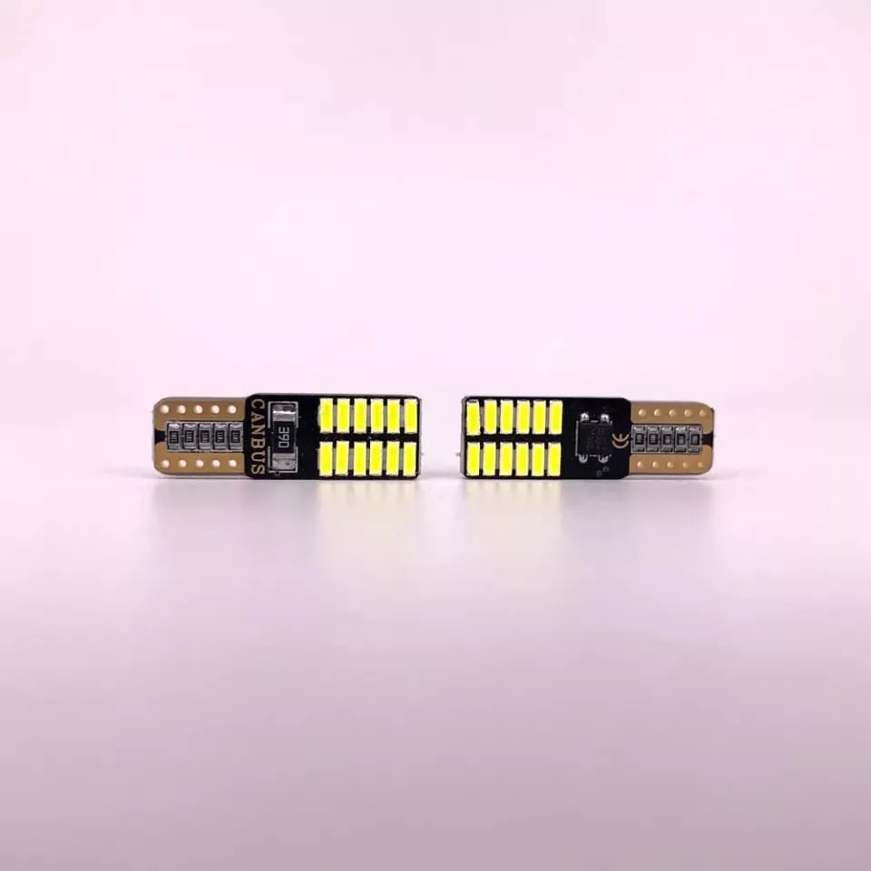 AMPOLLETA LED T10 W5W ANTIERROR CANBUS 24LED 12V BLANCO FRIO - 2