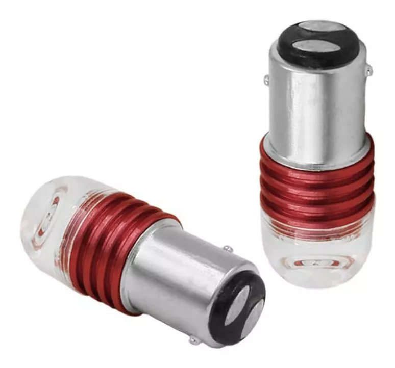 PAR AMPOLLETA LED DOBLE CONTACTO BAY15D P21/5W1157 ROJO DEST - 5