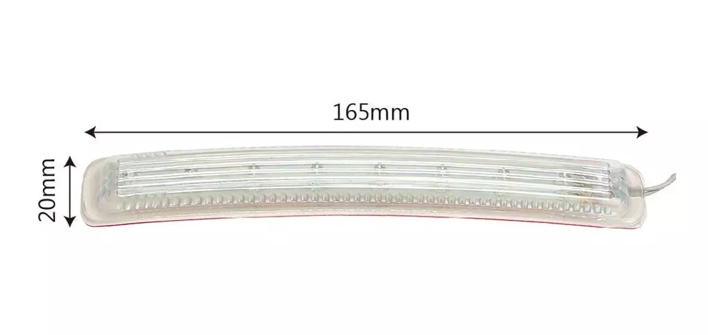 LUZ LED DE CRUCE AMBAR PARA ESPEJO RETROVISOR DE AUTO - 3