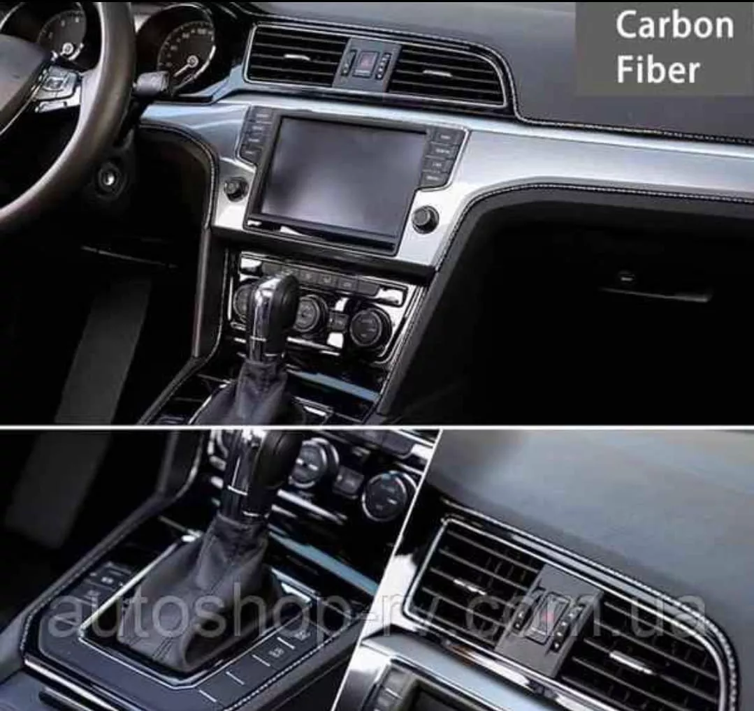 ROLLO MOLDURA EMBELLECEDORA DECORATIVA INTERIOR AUTO CARBONO - 5