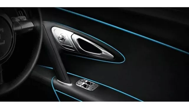 ROLLO MOLDURA EMBELLECEDORA DECORATIVA INTERIOR AUTO AZUL - 4