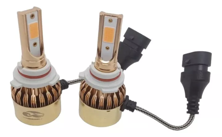 PAR AMPOLLETAS TURBOLED 9006 12.000LM 100WATTS 12V ROSADO - 1