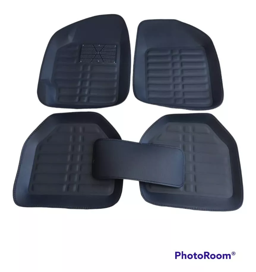 SET ALFOMBRA PISO TAPETE AUTO UNIVERSAL TIPO BANDEJA 5 PIEZA - 3